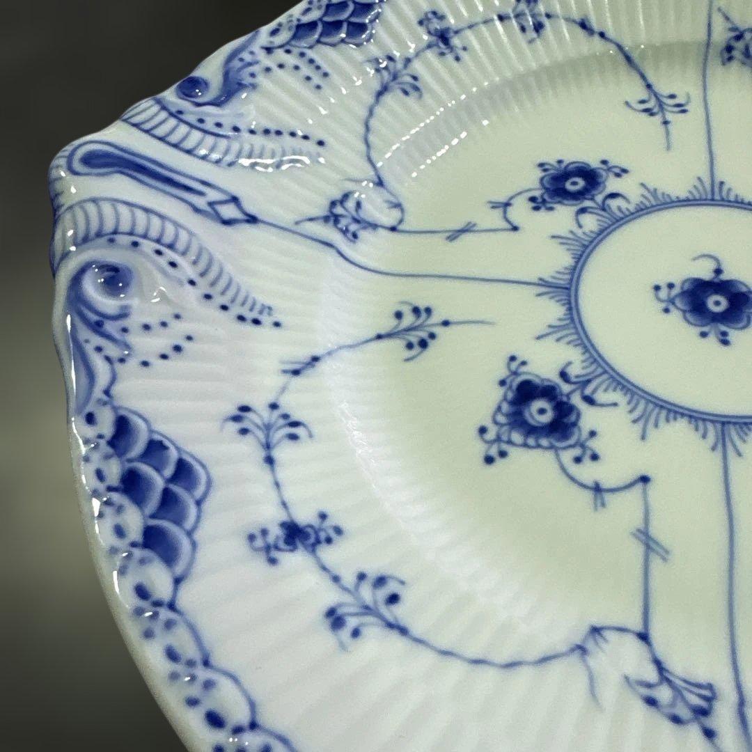 S2235 ロイヤルコペンハーゲン ハーフレース 耳付き大皿