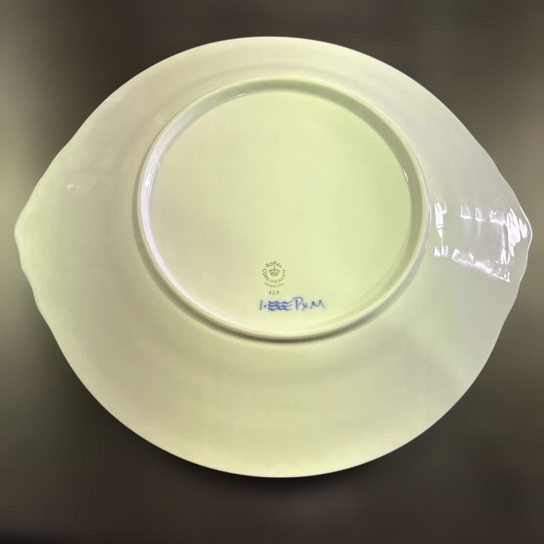 S2235 ロイヤルコペンハーゲン ハーフレース 耳付き大皿