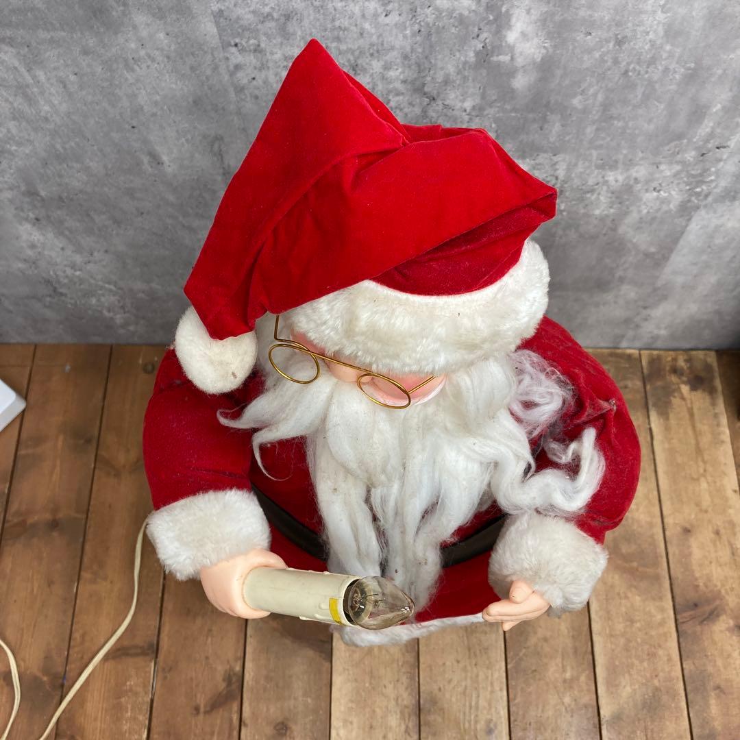 B-5 【希少/1990年製】ヴィンテージ 動くサンタクロース 卓上オブジェ