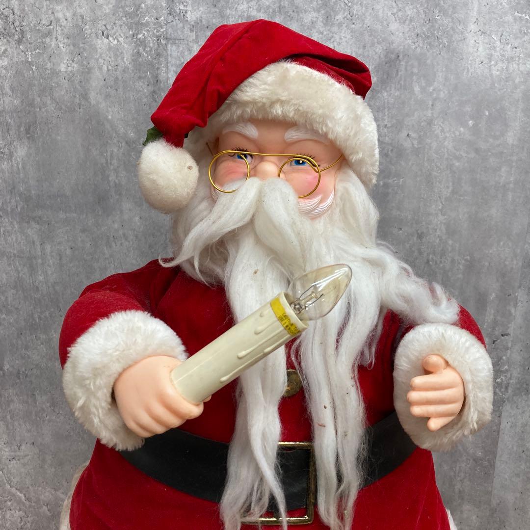 B-5 【希少/1990年製】ヴィンテージ 動くサンタクロース 卓上オブジェ