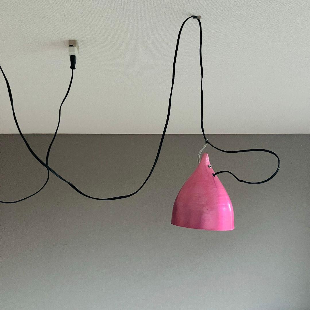 ビンテージ ツェツェ・アソシエ コルネット ランプ ロゼピンク