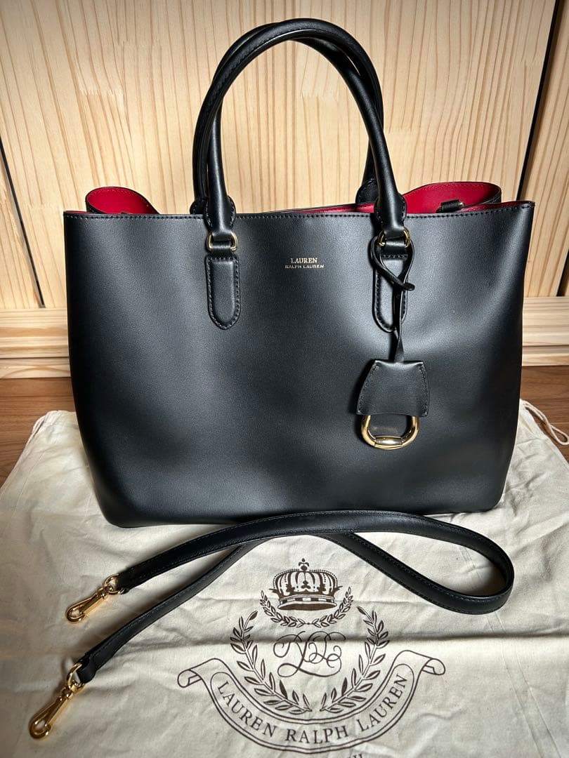 LAUREN RALPH LAUREN ショルダーバッグ ブラック