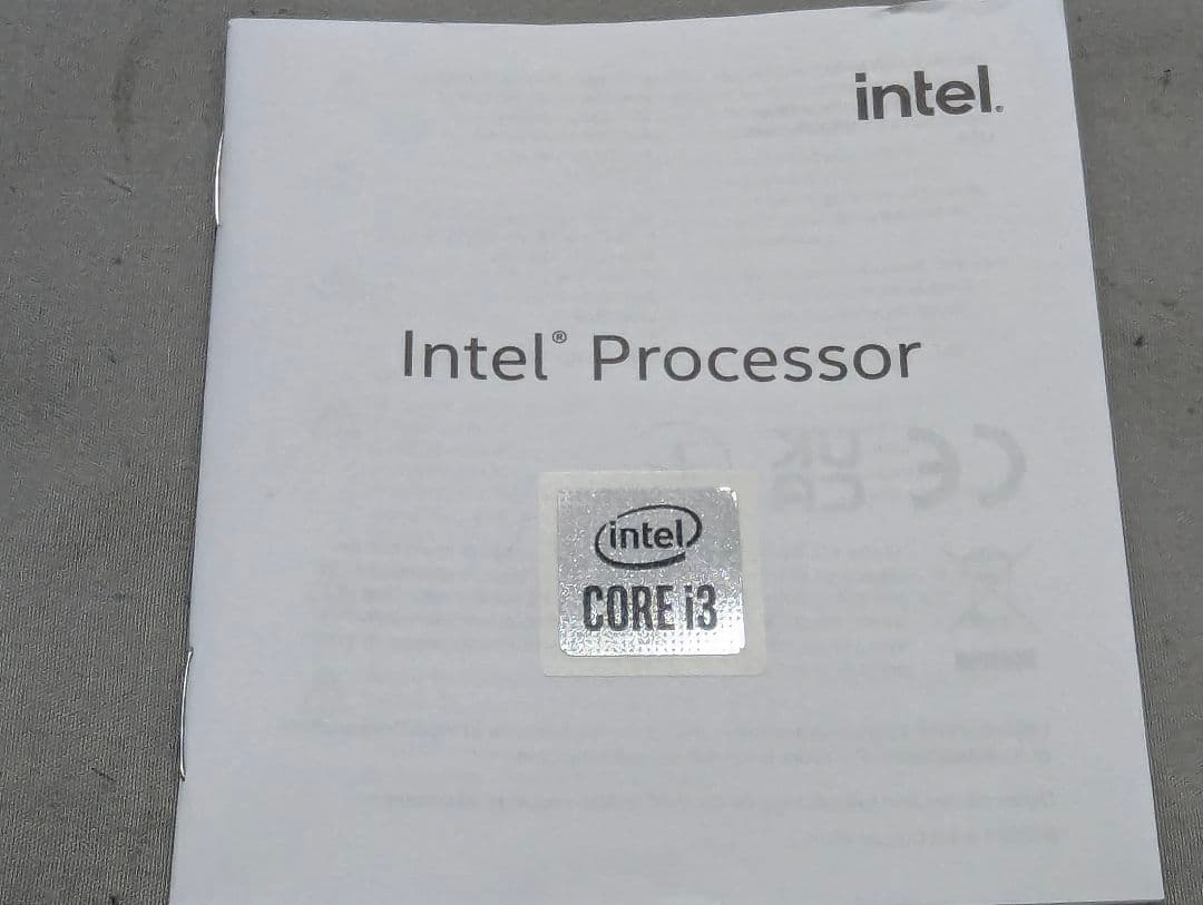 Intel Core i3-10105 第10世代 内蔵グラフィック有り
