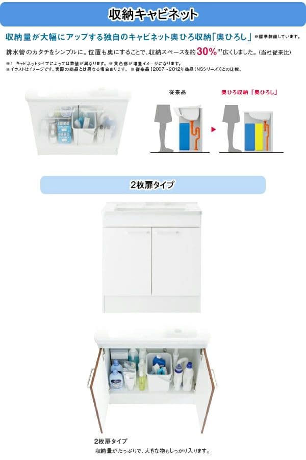 TOTO新品未使用 洗面化粧台 Bシリーズ収納キャビネット