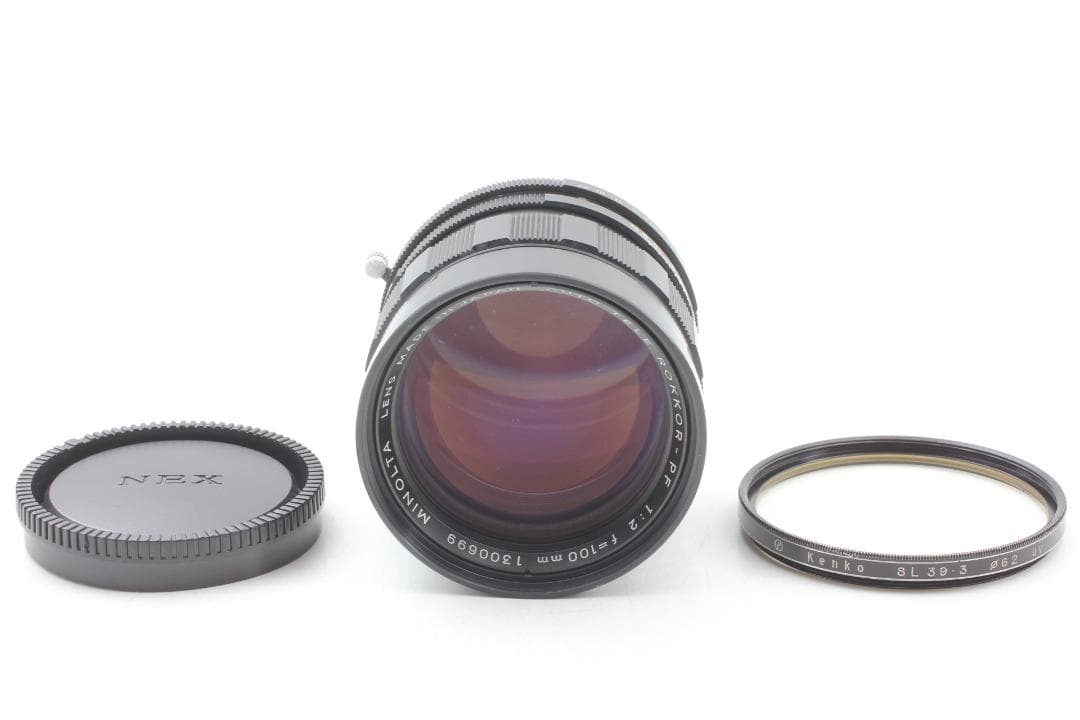 ミノルタ MINOLTA 100mm f2 単焦点レンズ ROKKOR