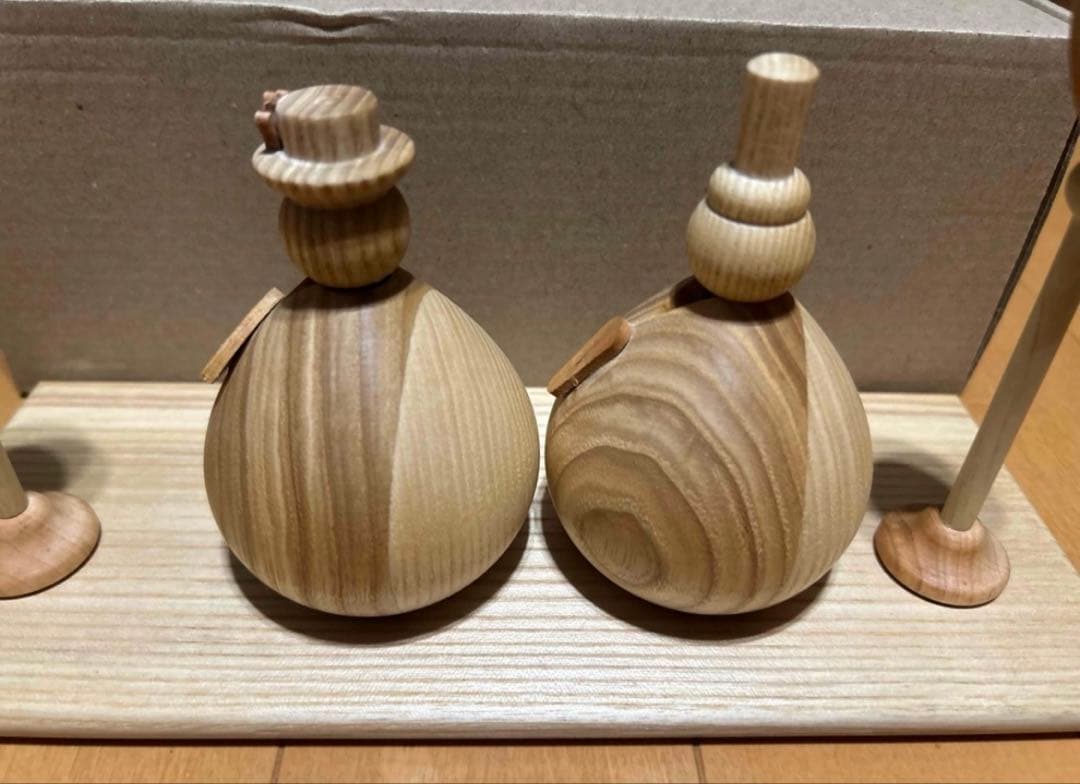 wooden Hina Doll木製雛人形木工職人