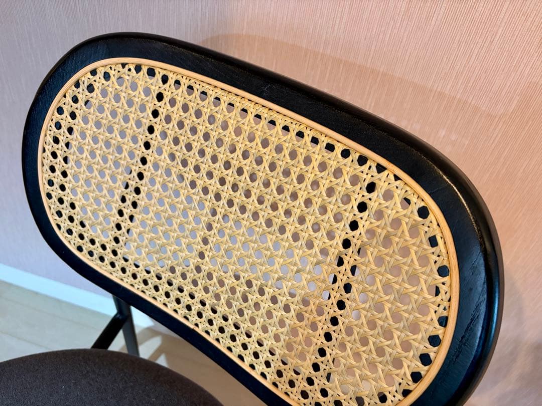 kanademono ダイニングチェア　ラタン/グレー