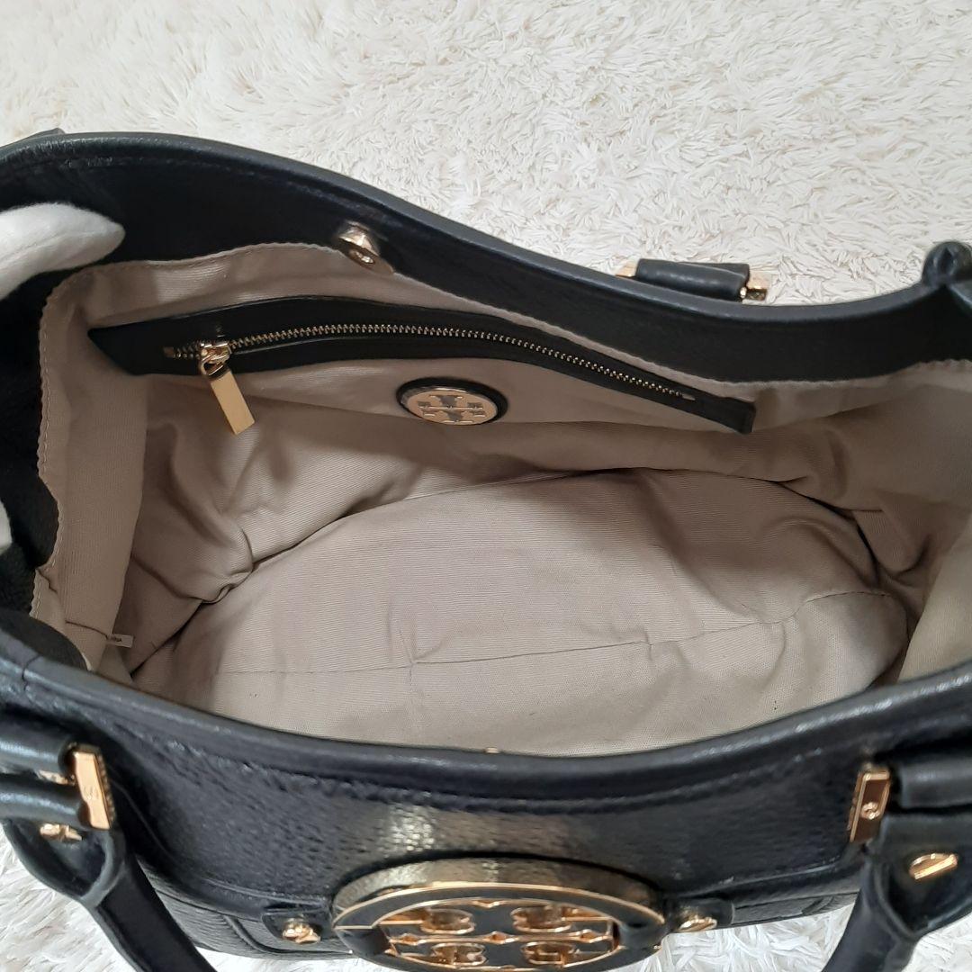 極美品　Tory Burch　トリーバーチ　2way バッグ　黒　アマンダ