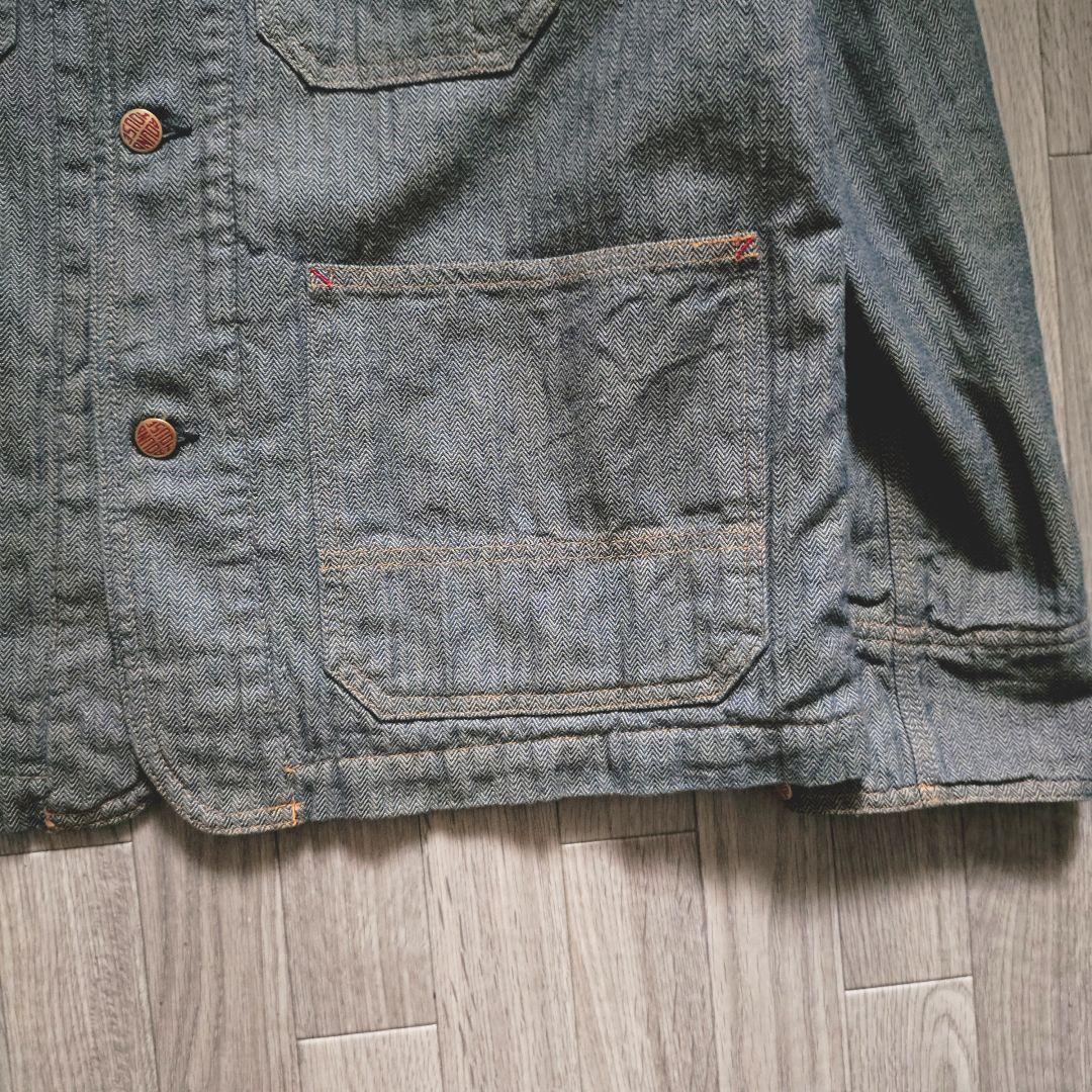 ネペンテス別注 ROUND HOUSE ヘリンボーン カバーオール USA製