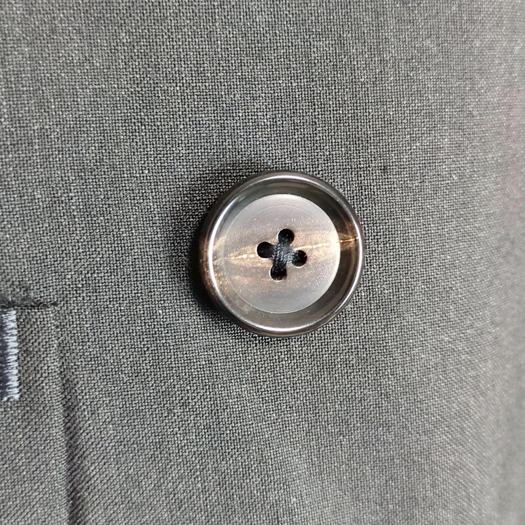 ダブルブレストジャケット 38(M) カシミヤ混 ウール ブラック系 古着