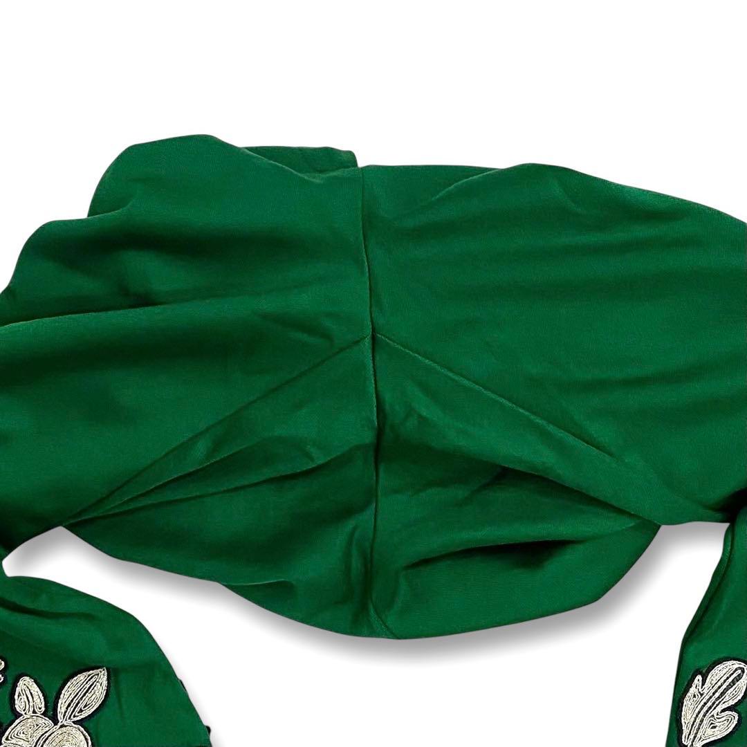 美品ꕥグッチ 2017年ランウェイ 花柄刺繍 シェリーライン ジャージーレギンス