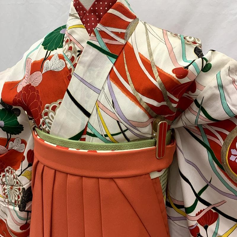 601aj63□ジュニア着物 アンティーク ハーフ成人式 卒業式 十三参り□良好