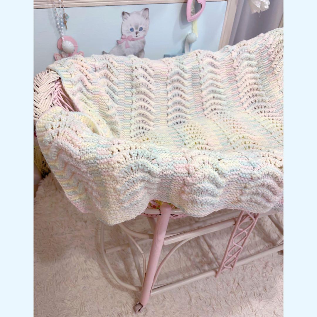 本日で終了❗️最終お値下げ！ヴィンテージ ウィッカー ベビーベッド ラタン家具