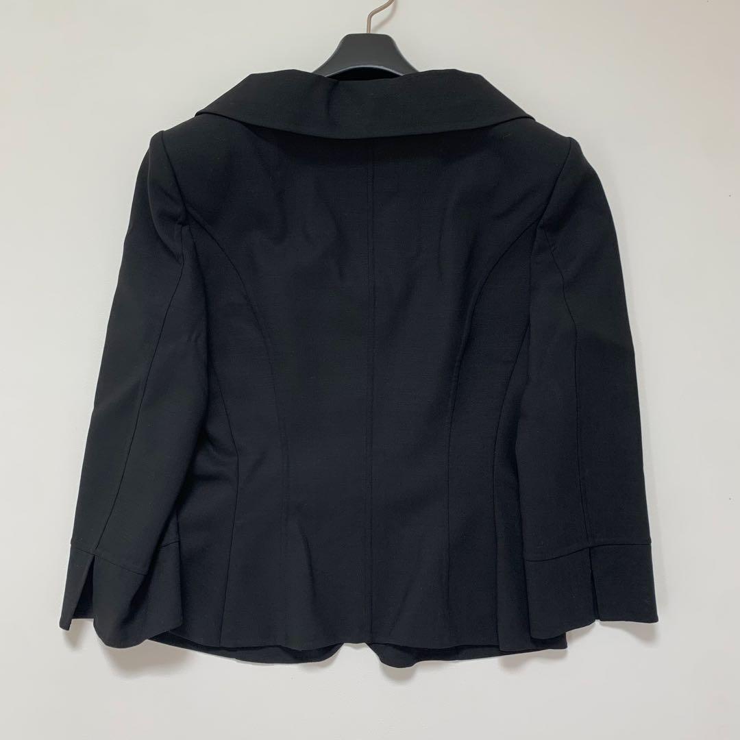 FOXEY ウール混　ジャケット　女優襟　ブラック