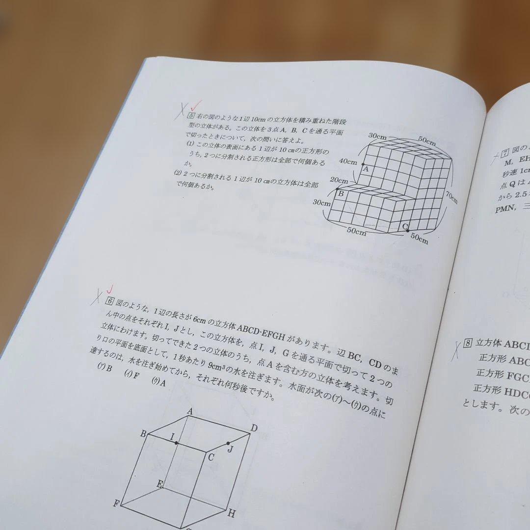 小6 算数 最高レベル特訓 No.28〜No.39復習＆実践テスト付き★浜学園