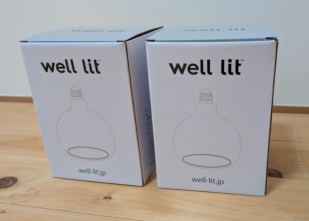 well lit / ウェルリット AZURE ORB 電球のみ2個セット