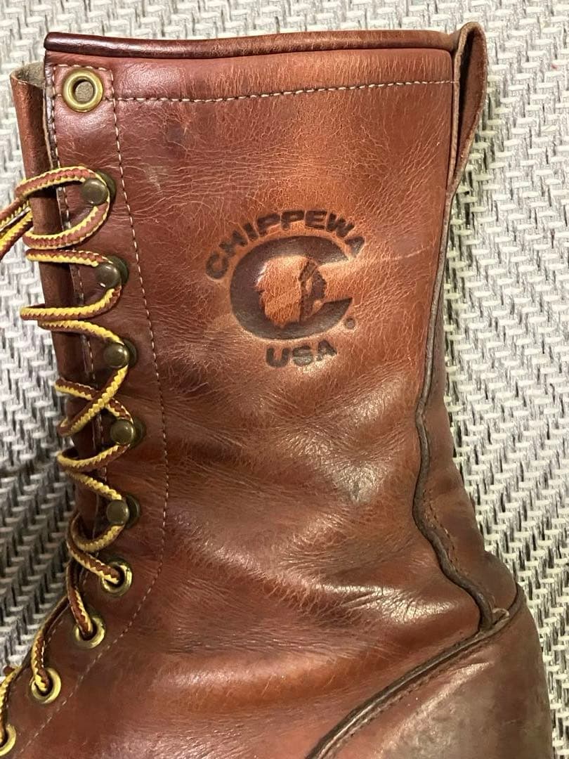 CHIPPEWA チペワ　ロガーブーツ 70〜80年代　プリント黒タグ