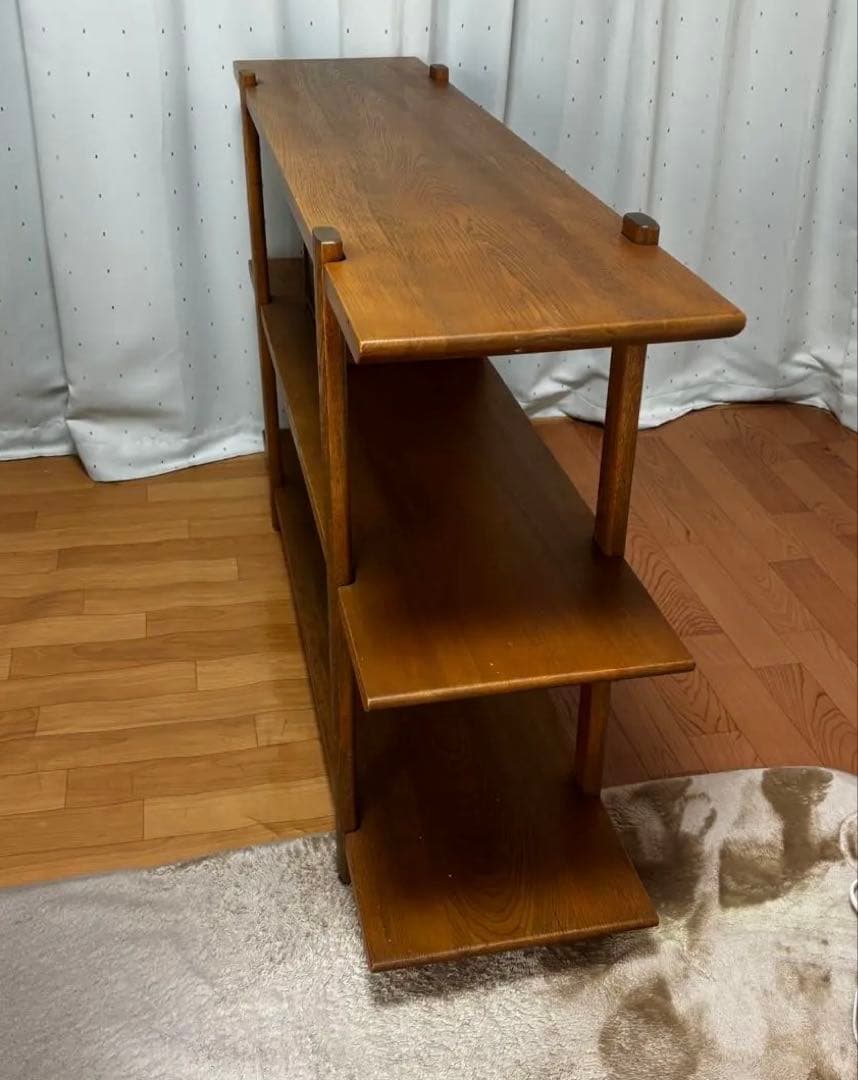 カリモク karimoku 和モダン　引き出し付　飾り棚　シェルフ　135cm