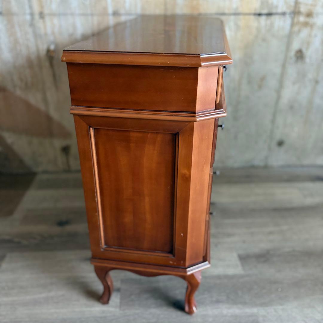 イタリア　猫脚　象嵌細工　4段チェスト ヴィンテージ