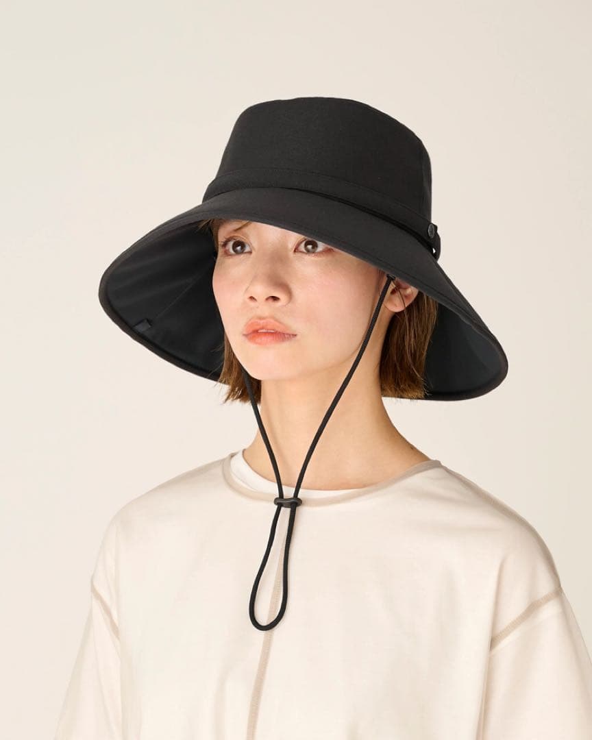 新品未使用 サンバリア100 ウィンドハット ブラック　Mサイズ