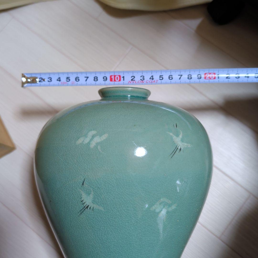 高麗青磁（象嵌青磁）花瓶（梅瓶）
