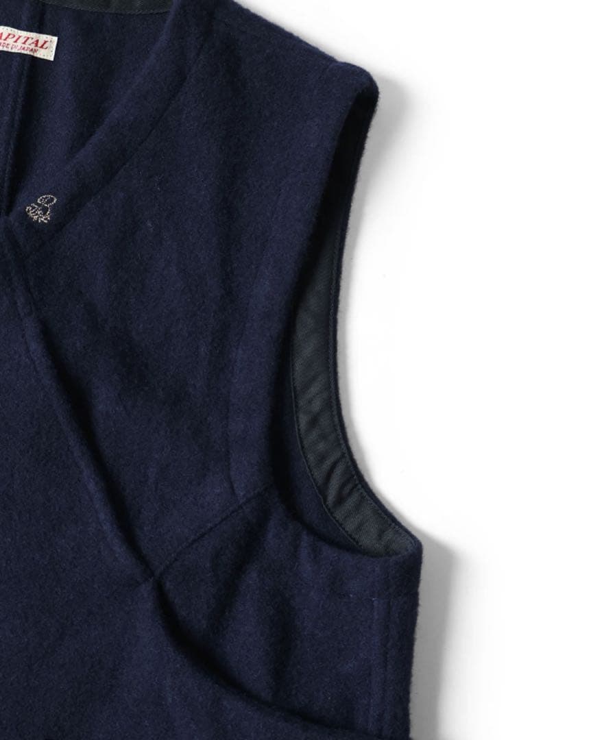 キャピタル KAPITAL メルトンパンベスト