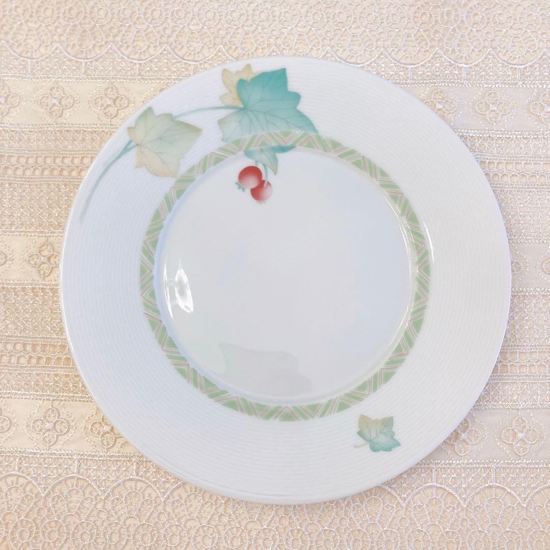 【未使用】ベルナルド リモージュ レッドベリー デザートプレート 4枚セット