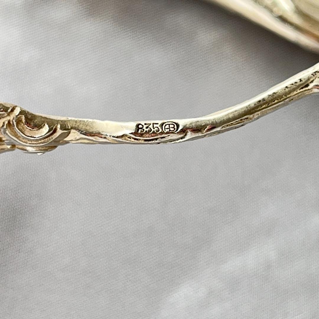 【 Bodemer】 天使と薔薇と透かしのケーキサーバー【純銀】