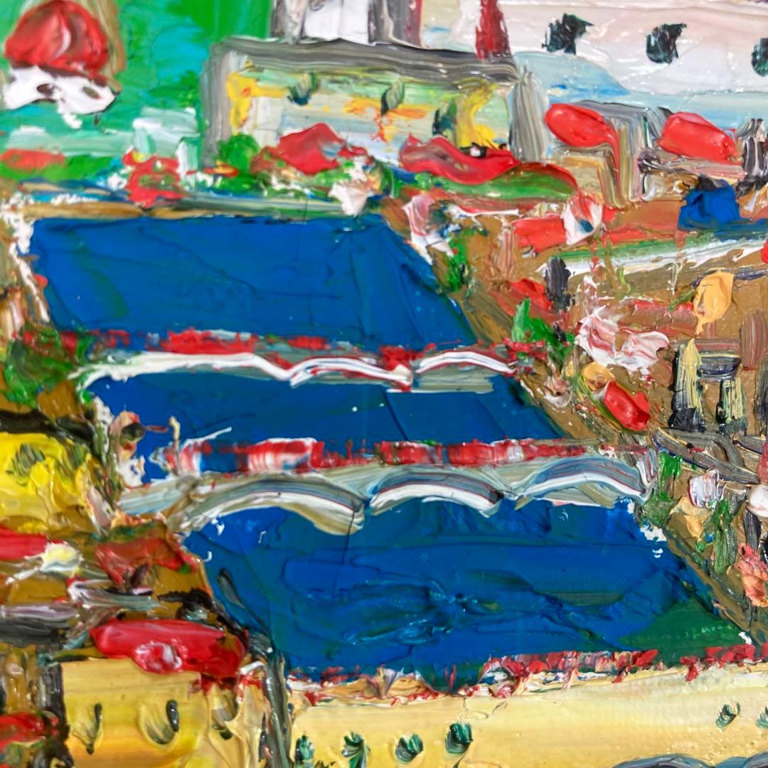 【真作】鈴木マサハル 「フィレンツェ」油彩画 直筆サイン 裏書き有り 絵画