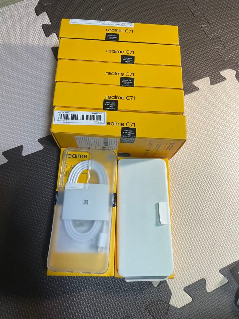 realme C71 グレー 本体 充電ケーブル付き5台　8*256