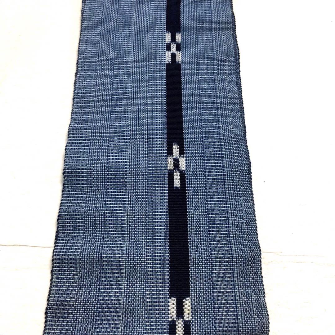 a840 綿 ミンサー 半幅帯 着物