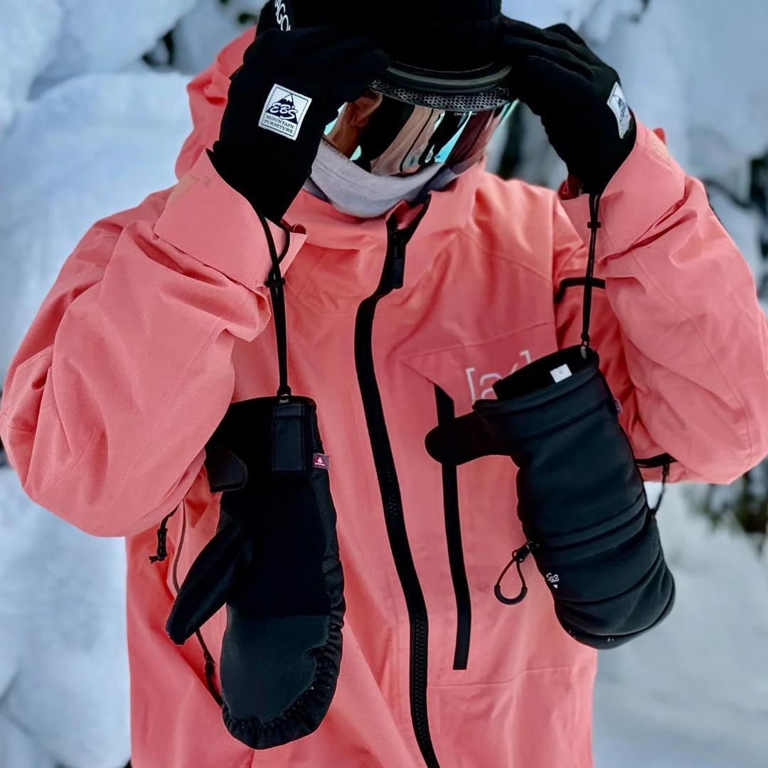 グローブ　スノーボード　スキー　新品　レザー　インナー付き　ジッパー　本革　S