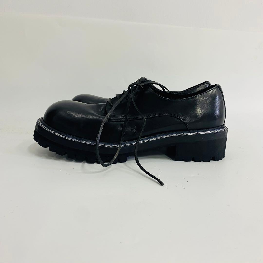 Guidi 黒 レースアップシューズ 42サイズ