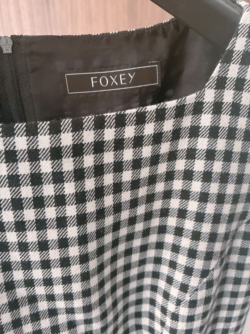 foxey 43901 パレード　ワンピース　チェック　38サイズ