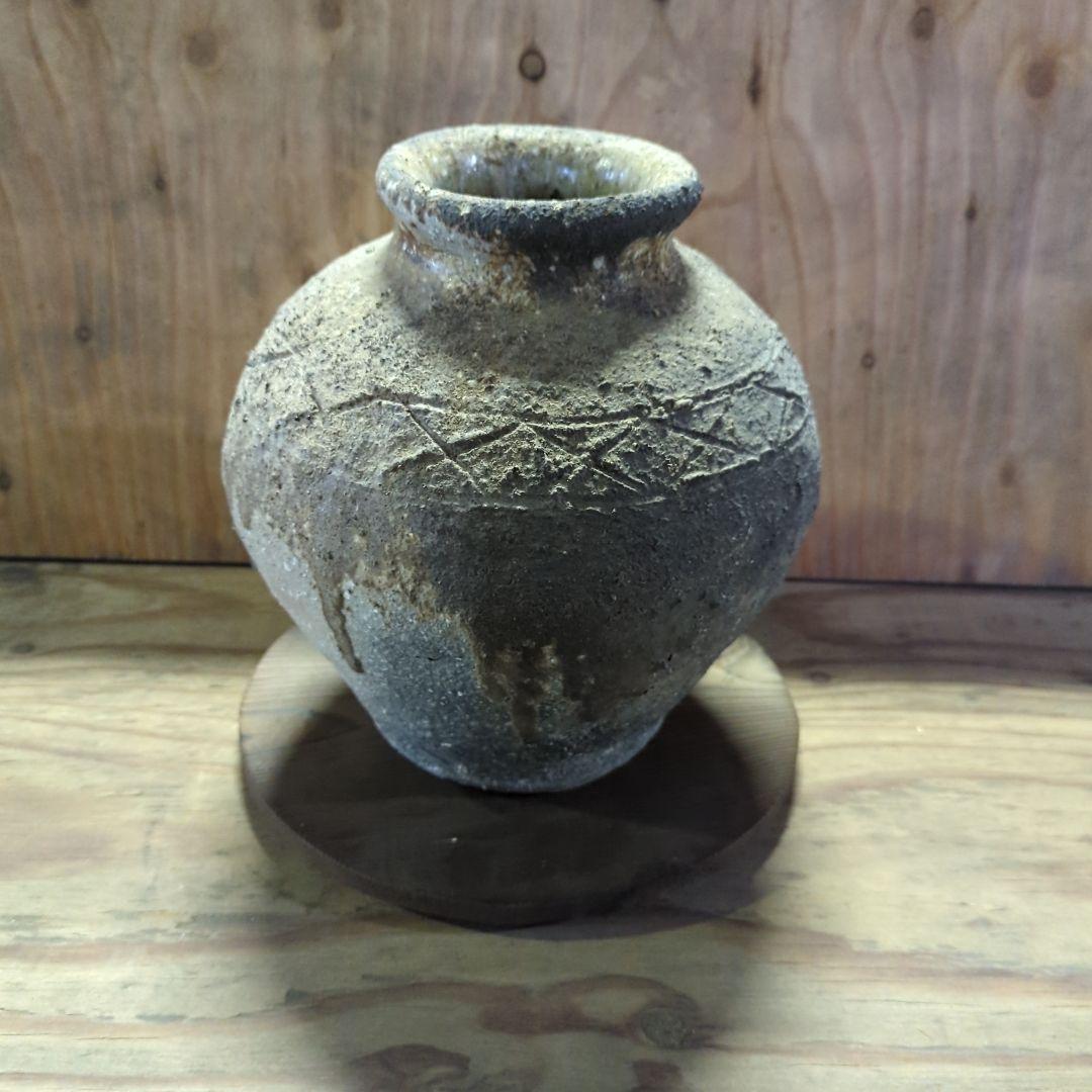 【信楽焼】古信楽ビードロ　花瓶