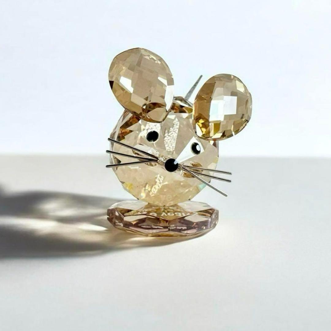 美品 非売品 限定 スワロフスキー レプリカ マウス ネズミ ゴールド 40周年