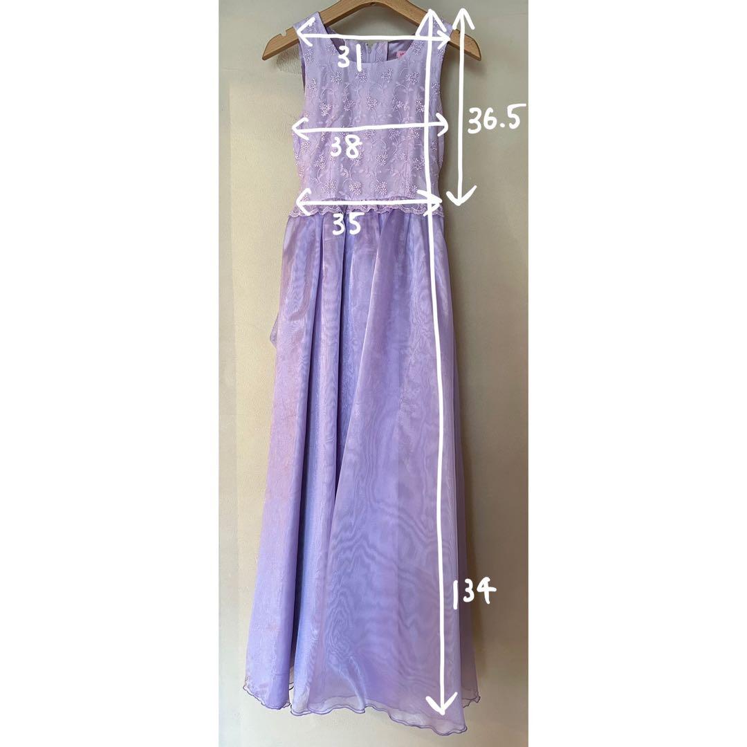 ゆめりすと 子供用ドレス パープル 紫 薄紫 演奏会 発表会 ソフィーライラック