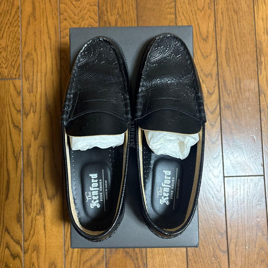 靴 THE KENFORD LOAFERS / BLACK PAISLEY 25cm