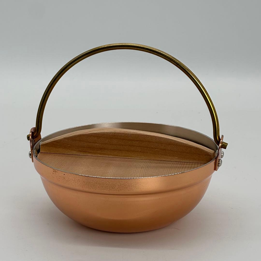 新光堂 新品 残り1点 銅製 一人用 段付 鍋14cm S-5003 燕三条製