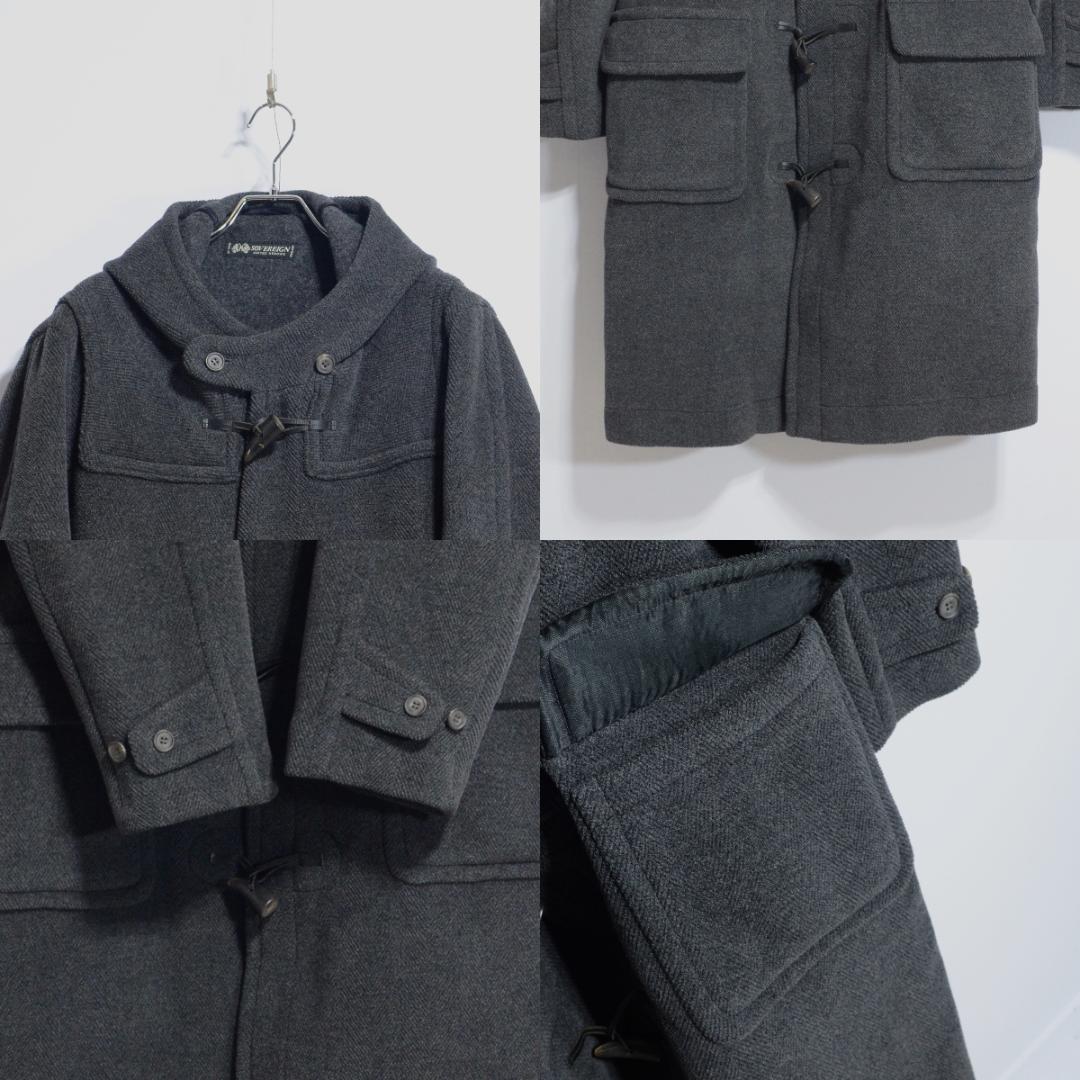 超極上品 チベット社 ムーアブルックカットパイル ダッフルコート Hグレー38