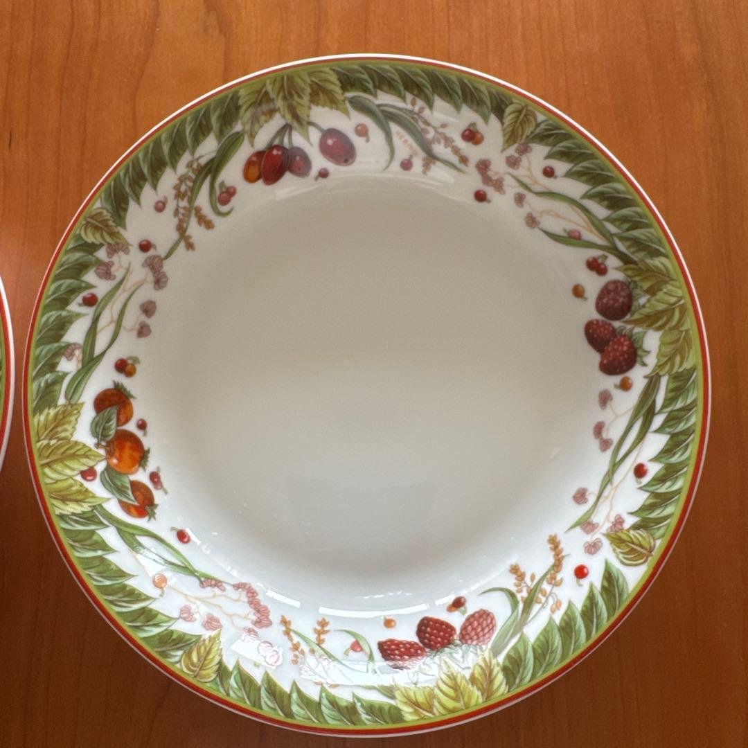 美品/ エルメス　ピタゴラスの庭　プレート　２枚セット