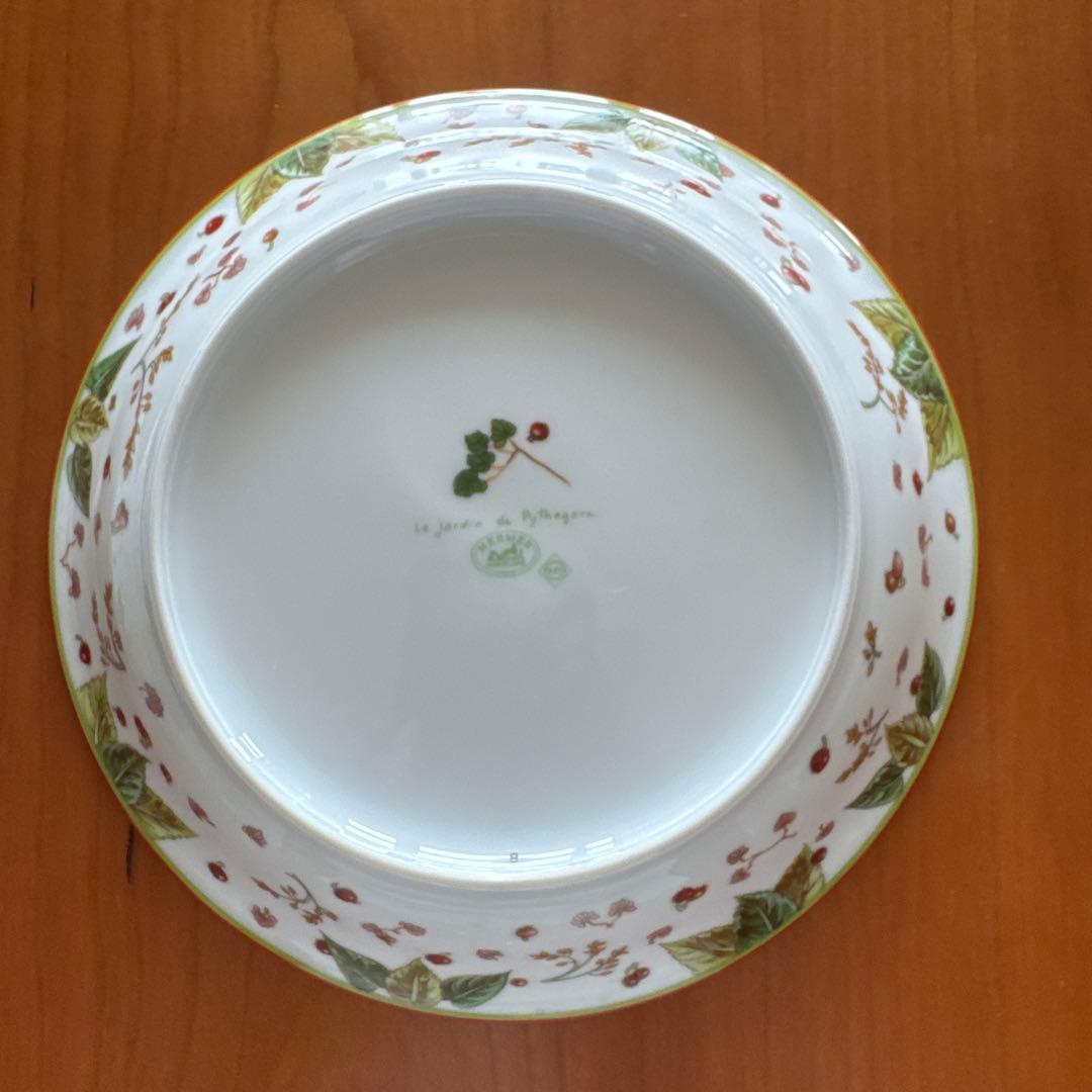 美品/ エルメス　ピタゴラスの庭　プレート　２枚セット