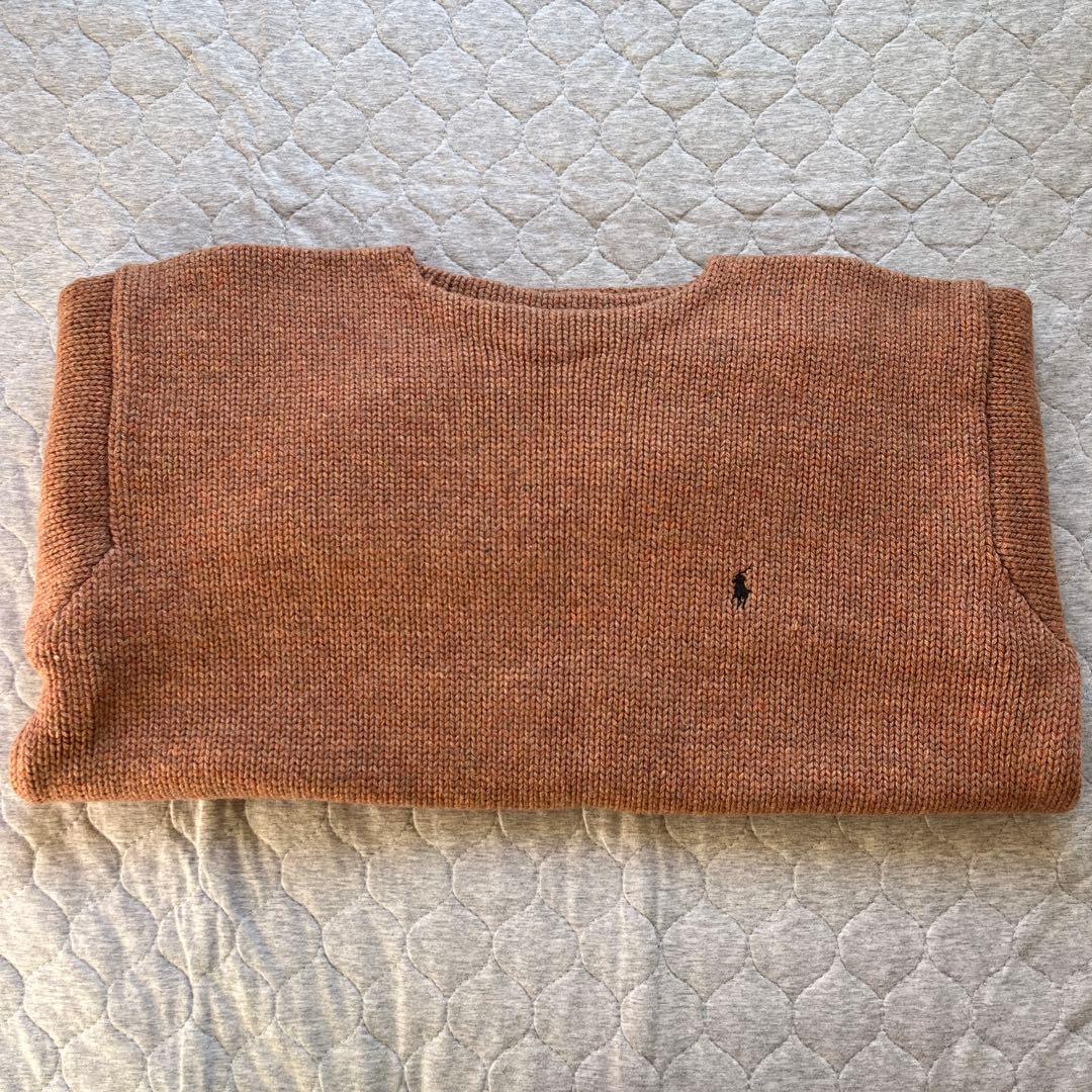 美品Polo by Ralph Lauren ピンクニットセーター M