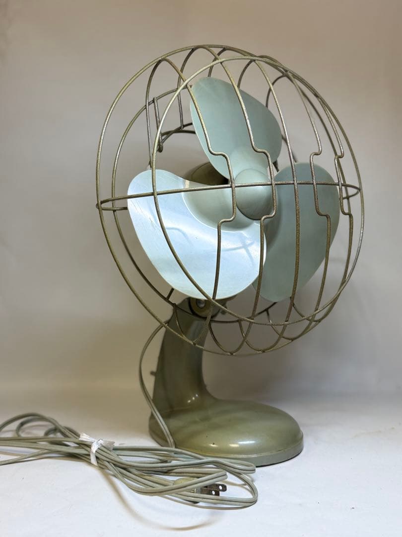 T56 希少Mitsubishi 三菱扇風機 3枚羽根 アンティーク 可動品