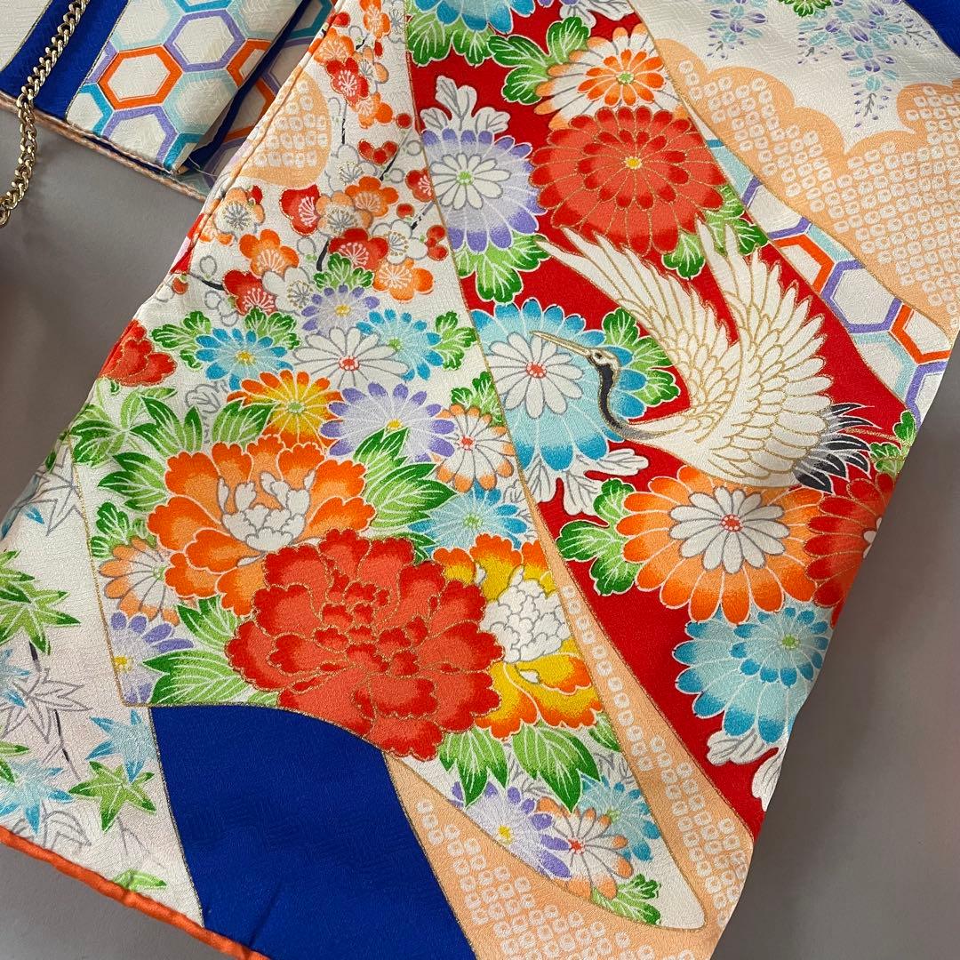 七五三　7歳　正絹お着物セット　作り帯