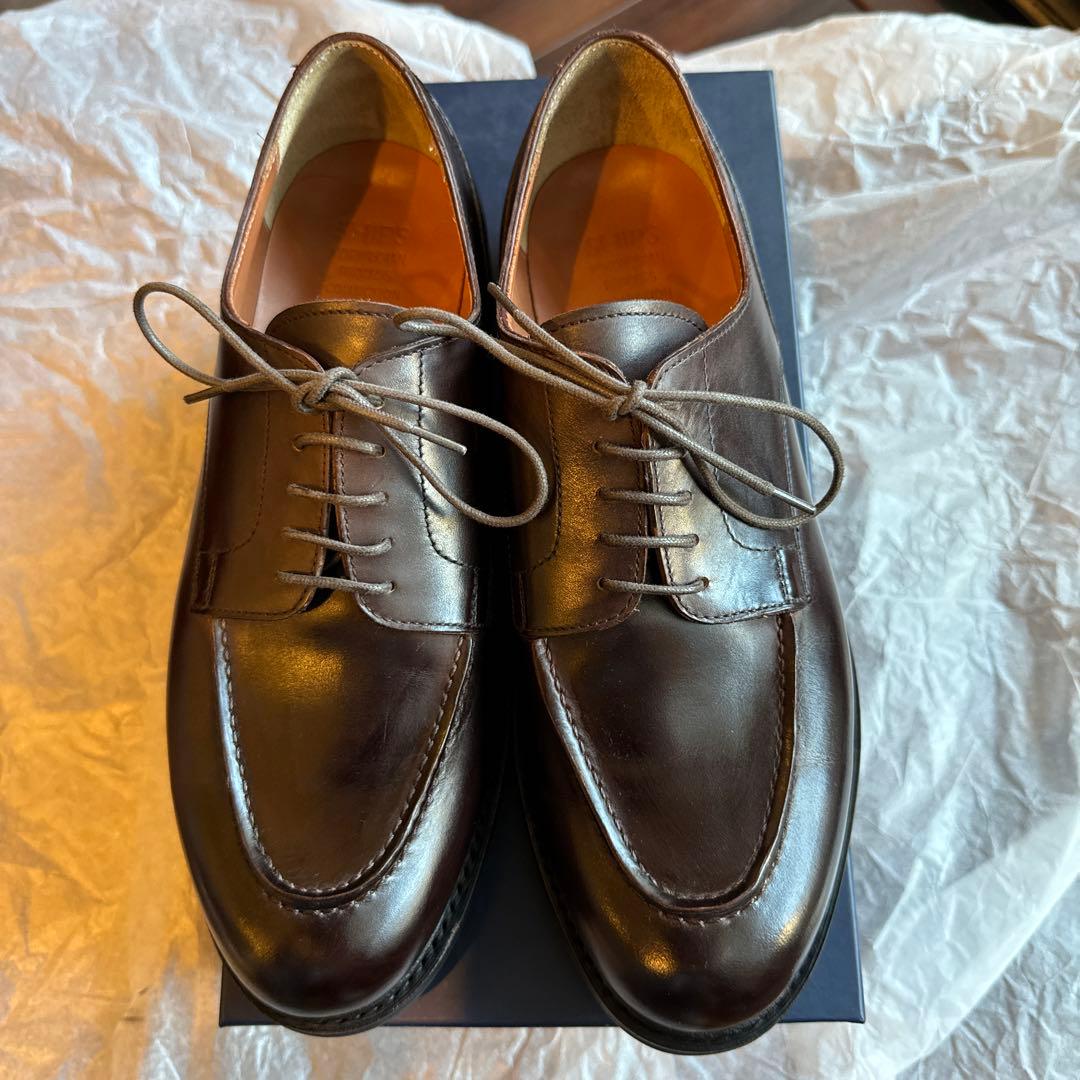 SHIPS オリジナル　Uチップシューズ(ブラウン)