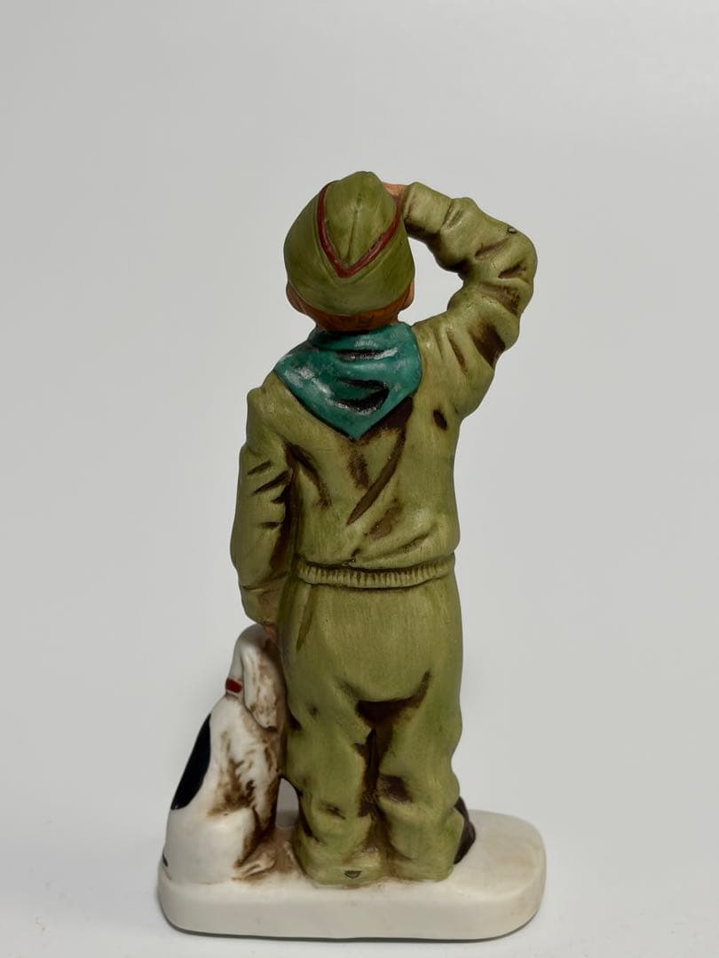 ノーマン・ロックウェル ボーイスカウト 陶器製フィギュア