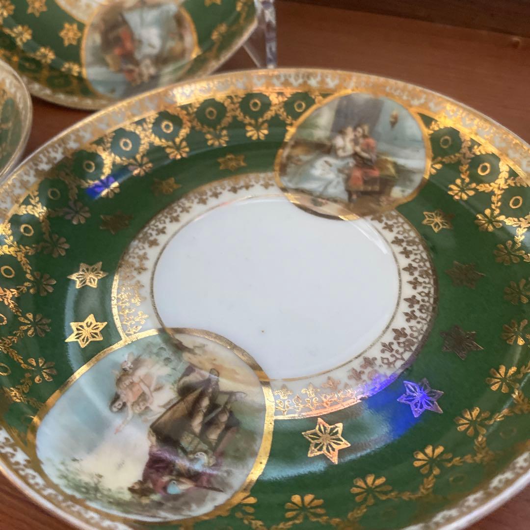 モスクワ　ガードナー　貴重　ロシア　アンティーク　ヴィンテージ 小皿 19世紀