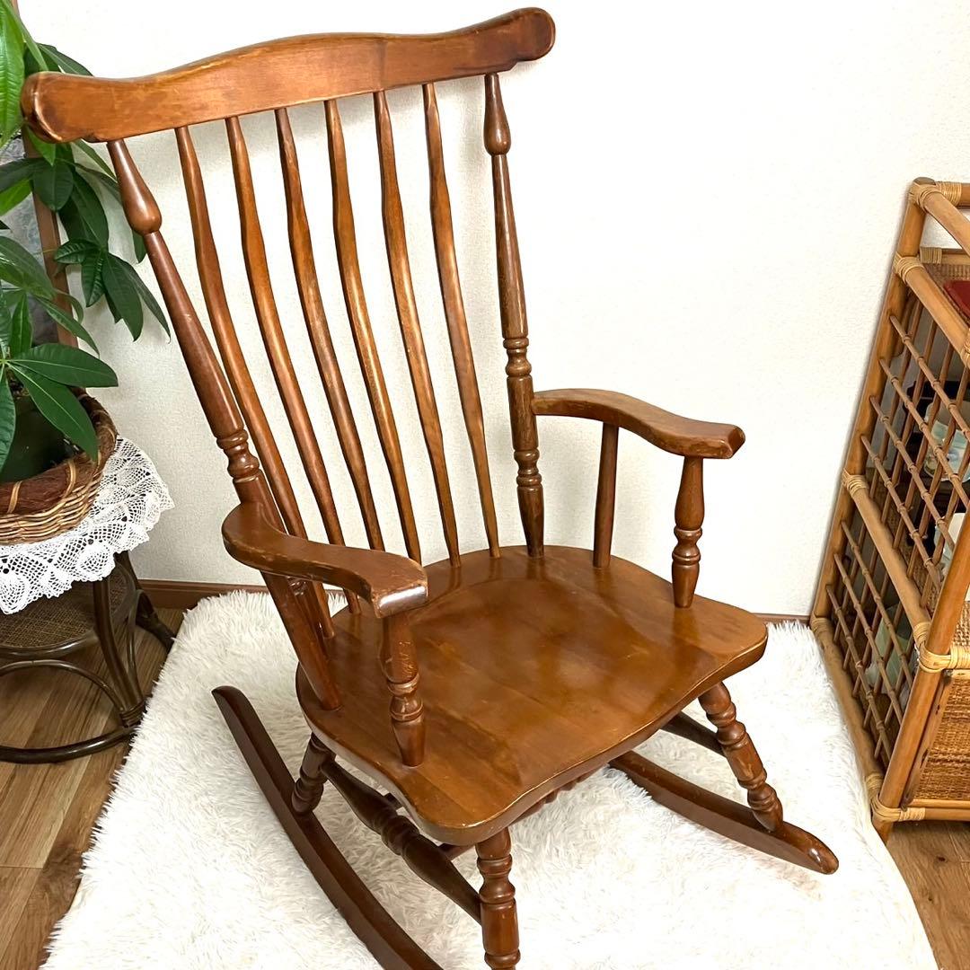 【希少 高級家具】SHIN LEE ロッキングチェア ヴィンテージ