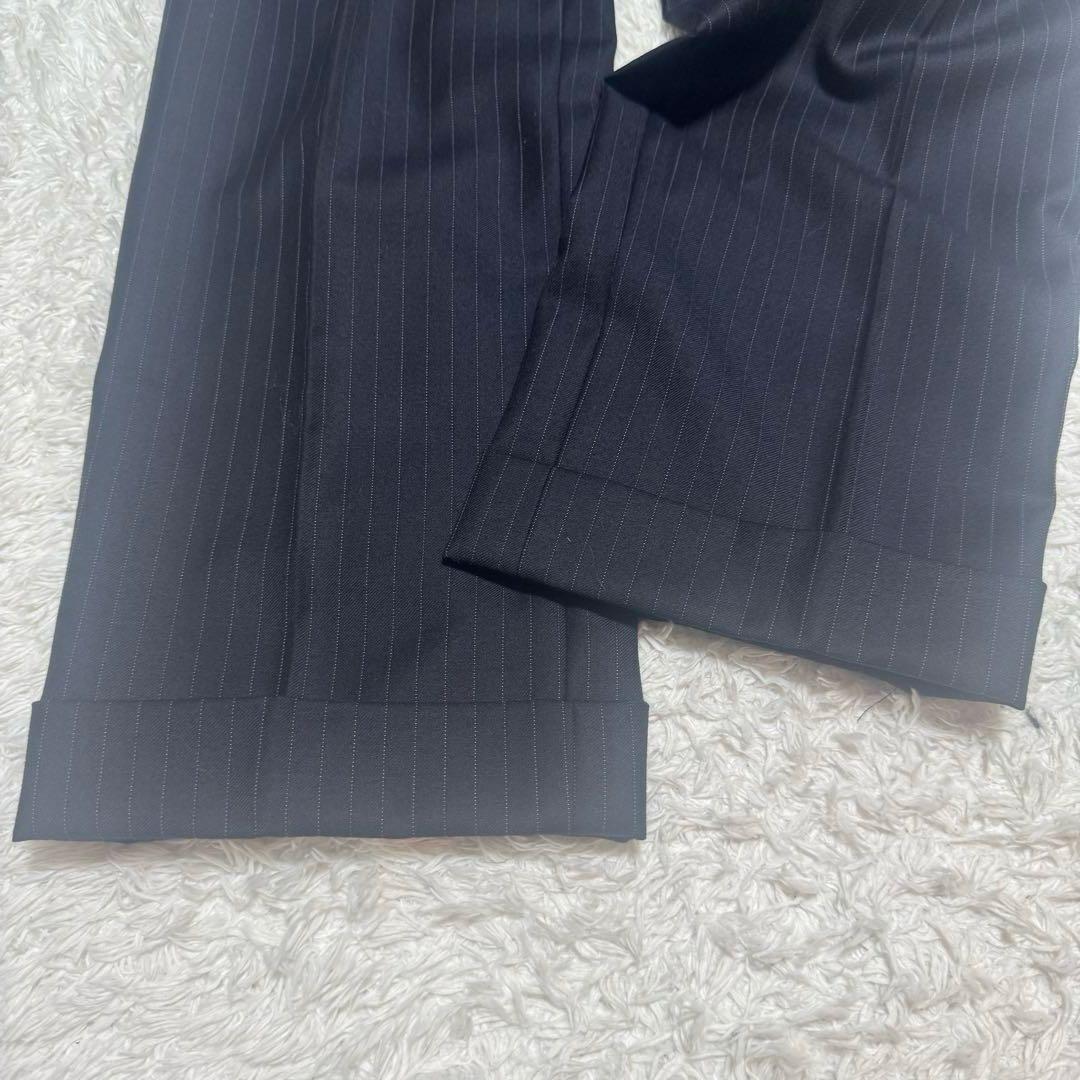 BEAMS F ビームスエフ スーツ セットアップ ストライプ ネイビー 95